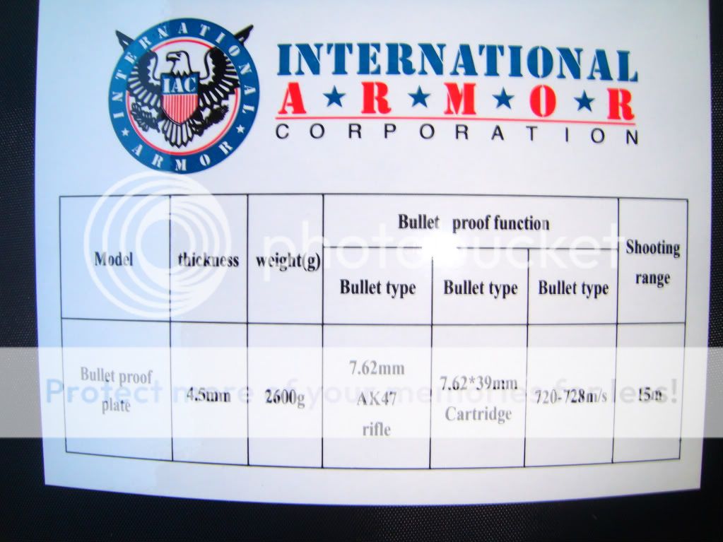 WTS MULTI HIT BODY ARMOR FOR AK47/AR15